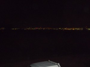 Night view from Rokuren Island