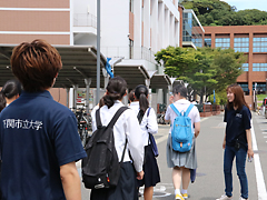 On-campus facility tour