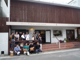 In front of a store that sells pickles that thought of locally grown and consumed on Yunotsubo Kaido